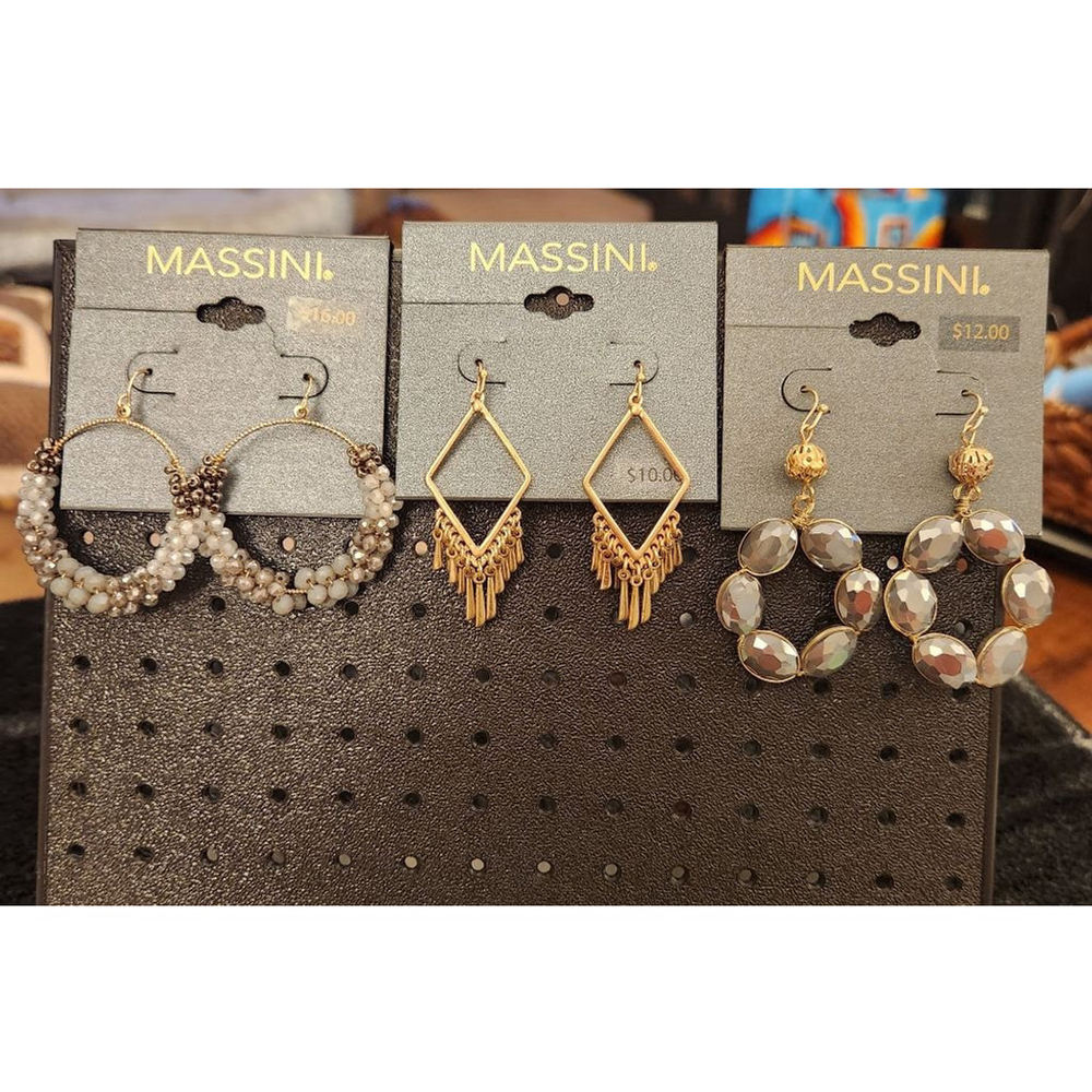 3 pairs of Massini Earrrings